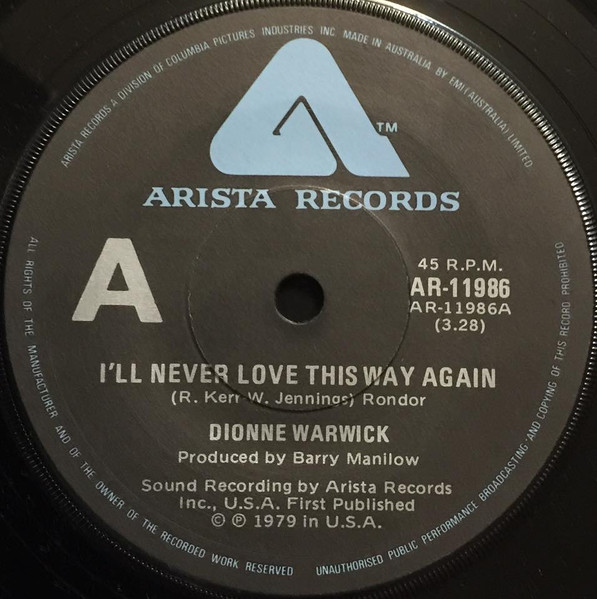 I'll Never Love This Way Again / In Your Eyes - secondary