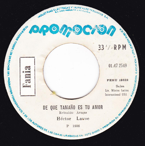 De Que Tamaño Es Tu Amor / Déjala Que Siga - primary